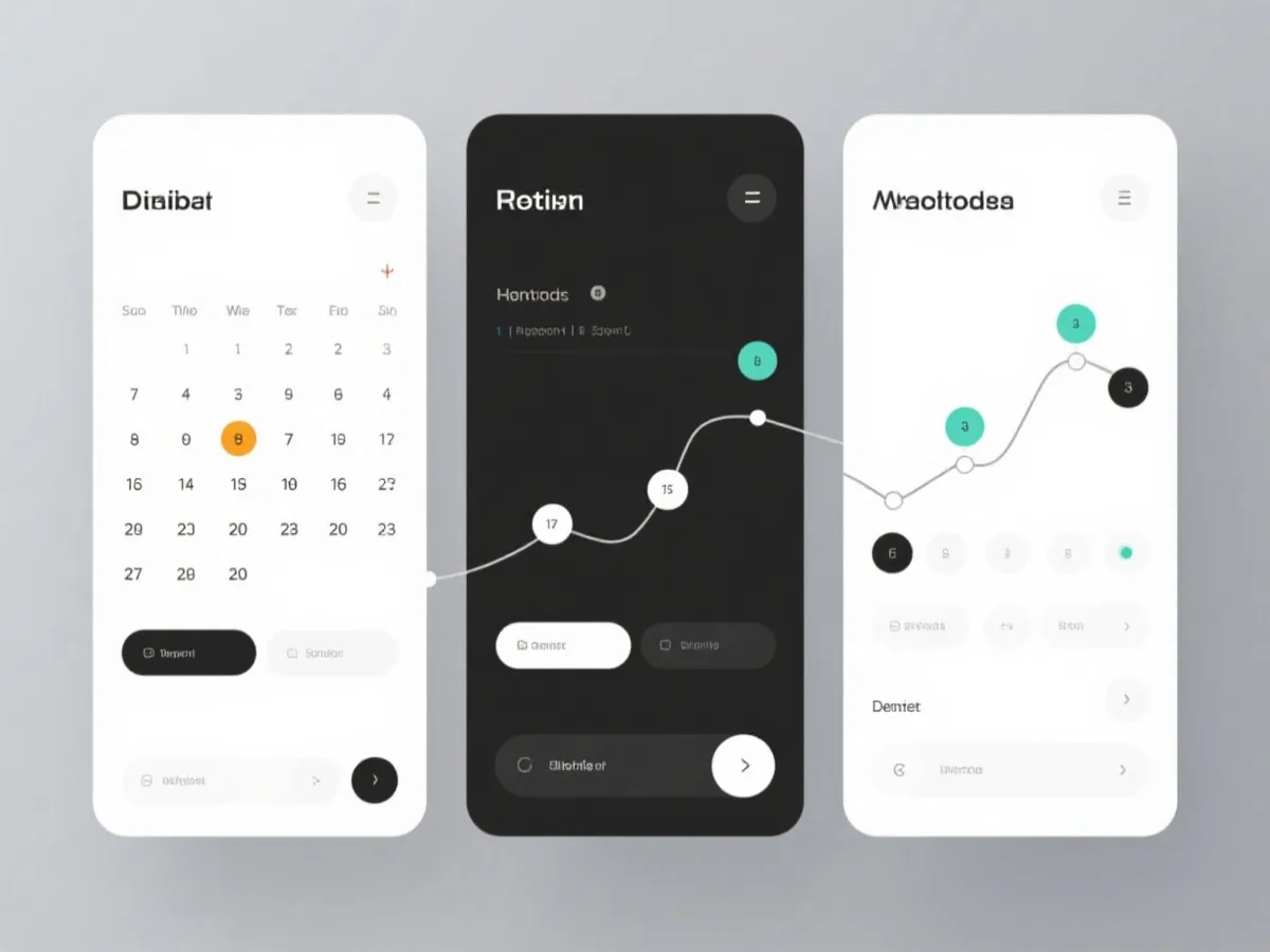 日历与时间轴示意